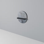 MUTED ARC Oval Art Shelf In Black Finish