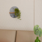 MUTED ARC Ovales Kunstregal in Eiche-Optik