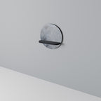 MUTED ARC Rundes Kunstregal in Schwarz