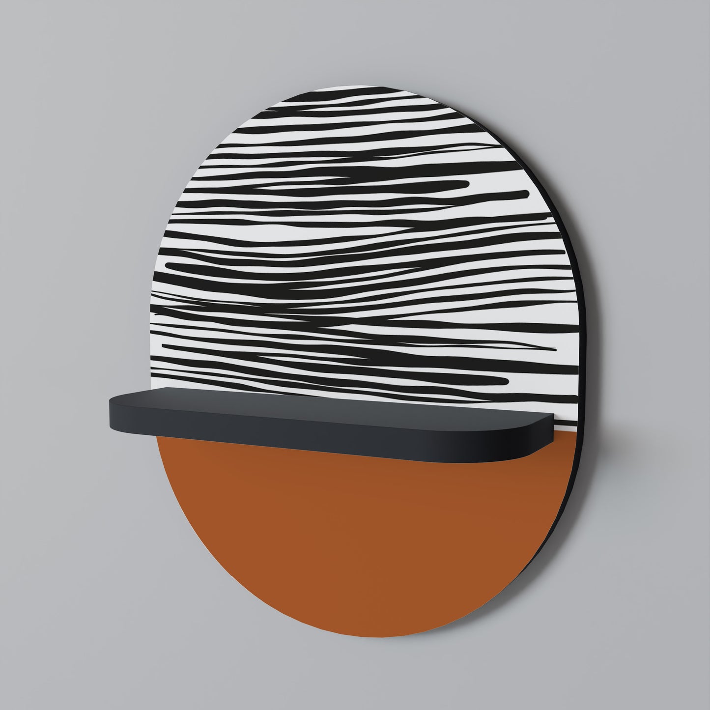 RADIANT ZEBRA Dekoratives Wandregal