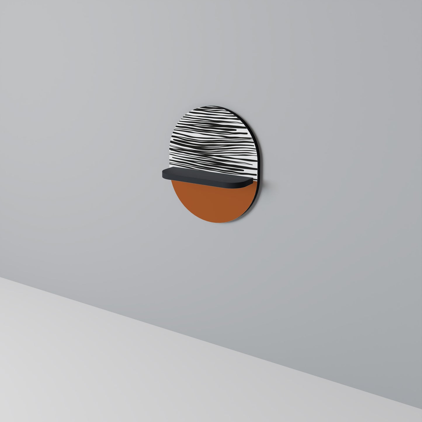 RADIANT ZEBRA Dekoratives Wandregal