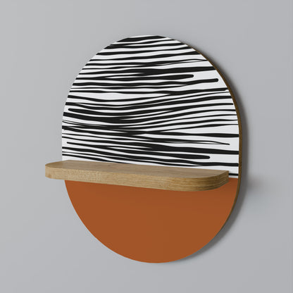 RADIANT ZEBRA Dekoratives Wandregal