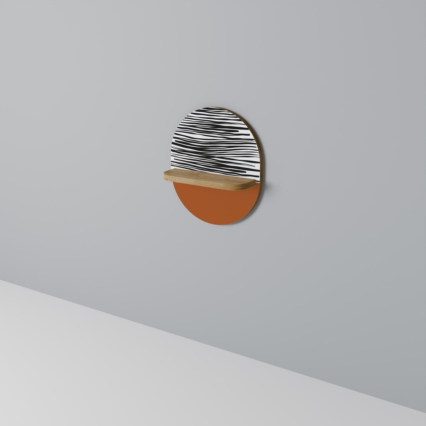 RADIANT ZEBRA Dekoratives Wandregal