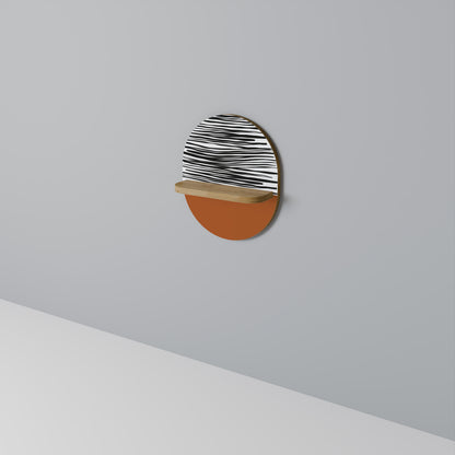 RADIANT ZEBRA Dekoratives Wandregal
