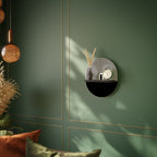 DUSK VIBRATION Ovales Kunstregal in Schwarz