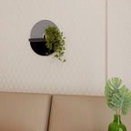 DUSK VIBRATION Ovales Kunstregal in Schwarz