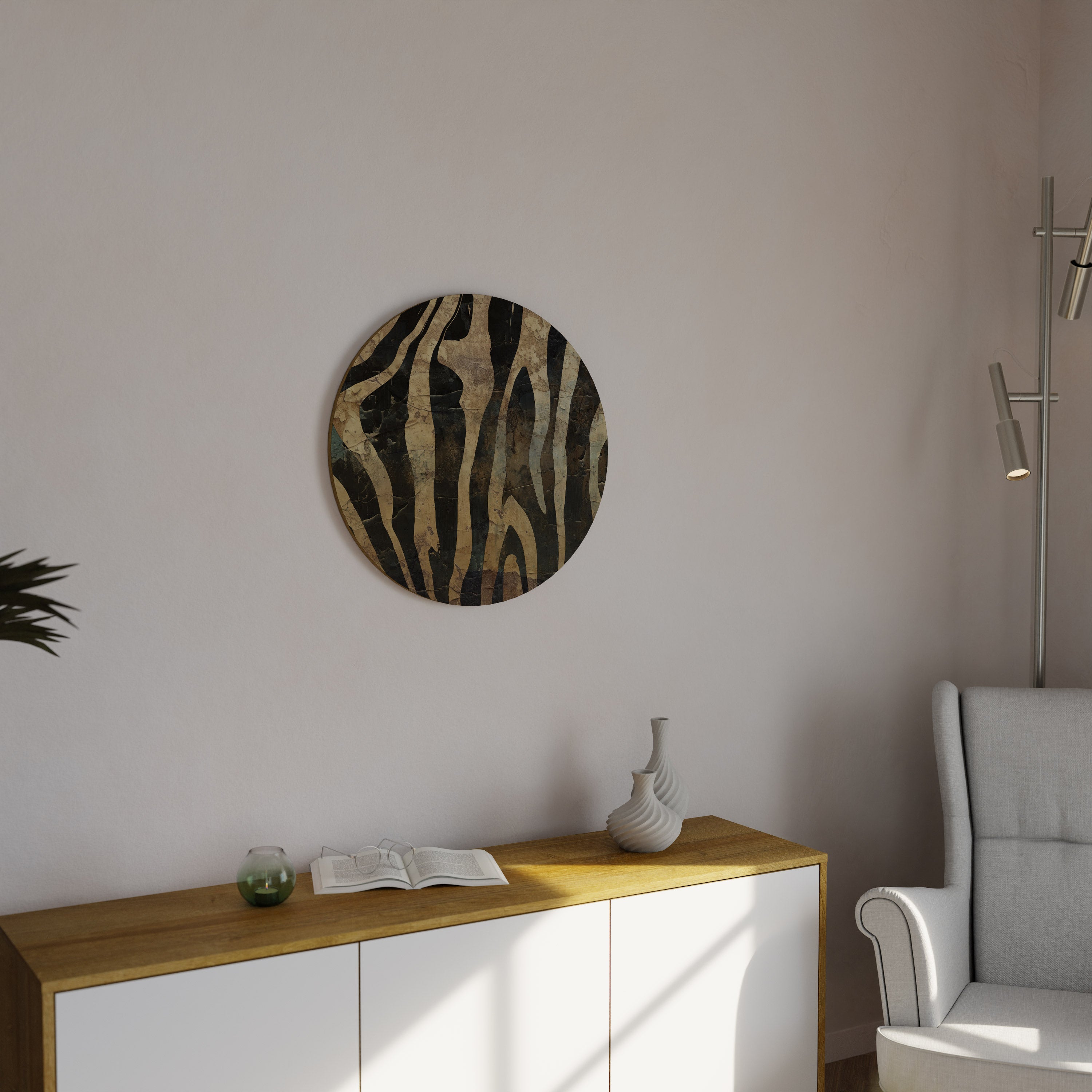 RUSTIKALER TANZ Runde Wandkunst