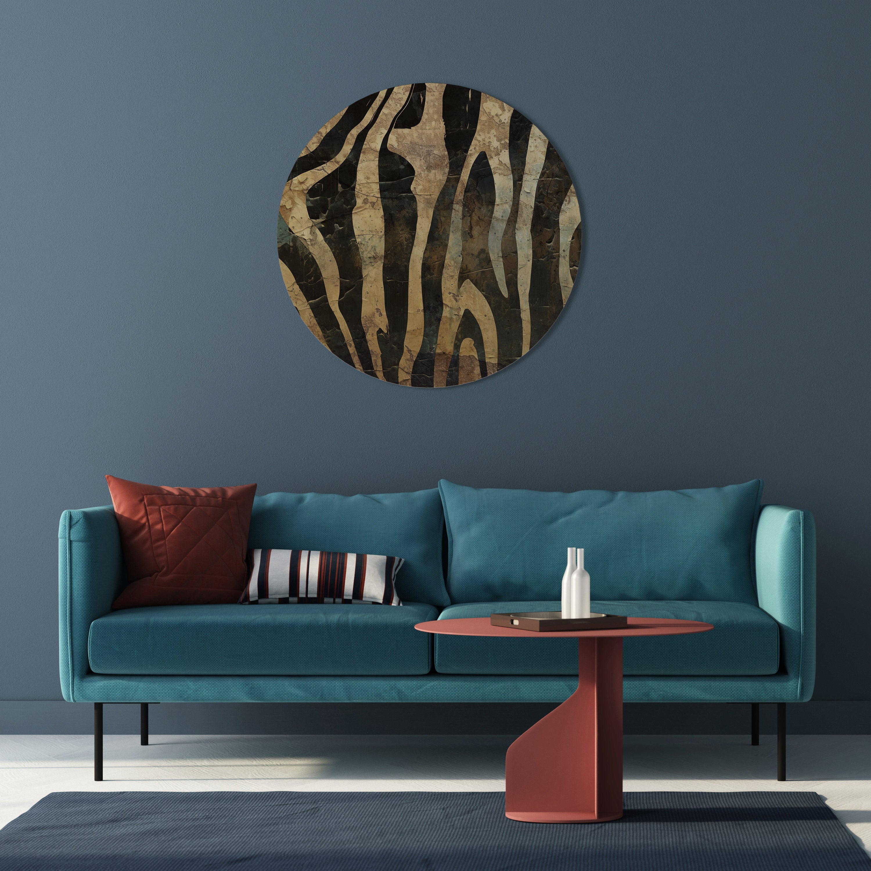 RUSTIKALER TANZ Runde Wandkunst