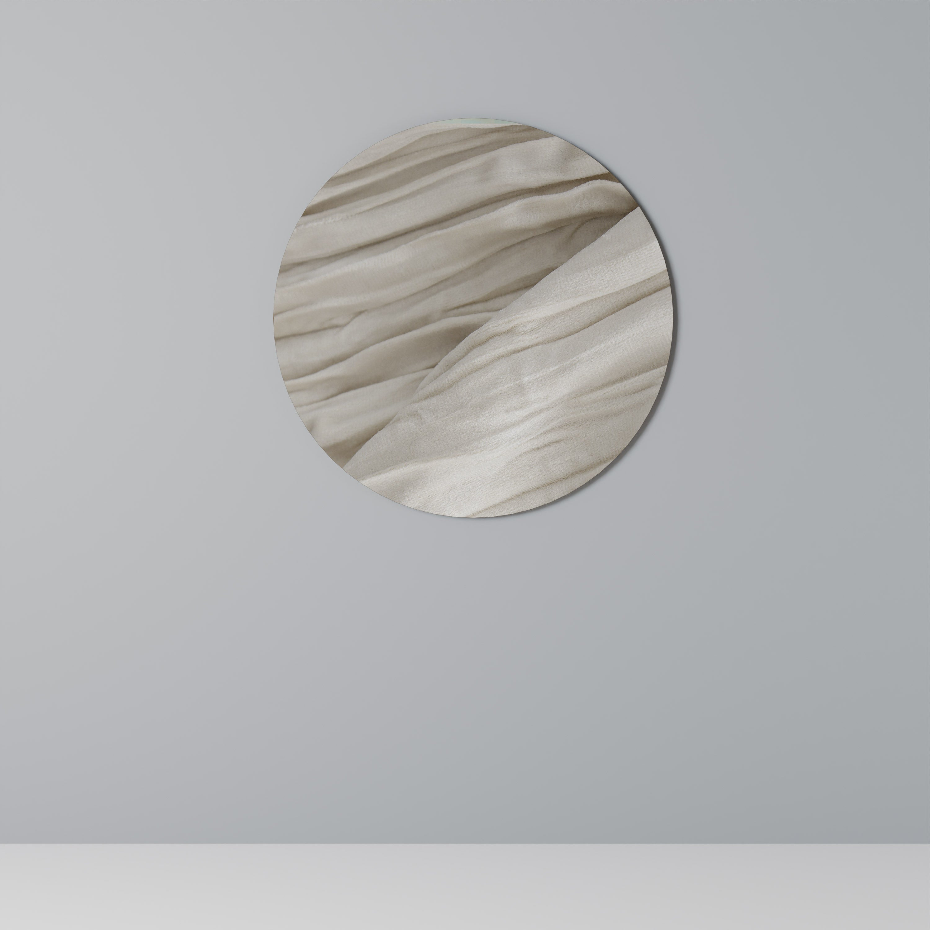 SERENE FOLDS Runde Wandkunst