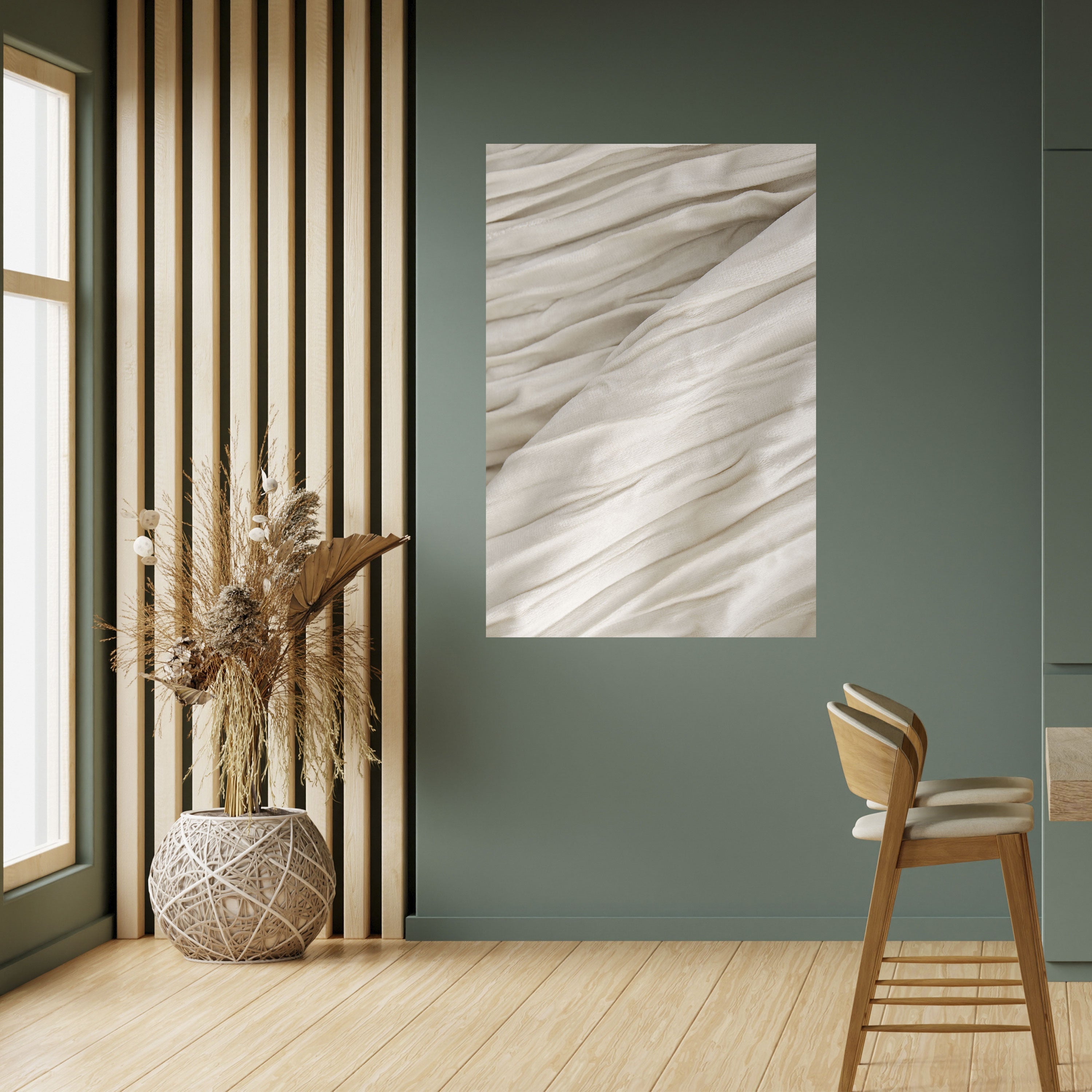 SERENE FOLDS Vertikales Poster zum Abziehen und Aufkleben