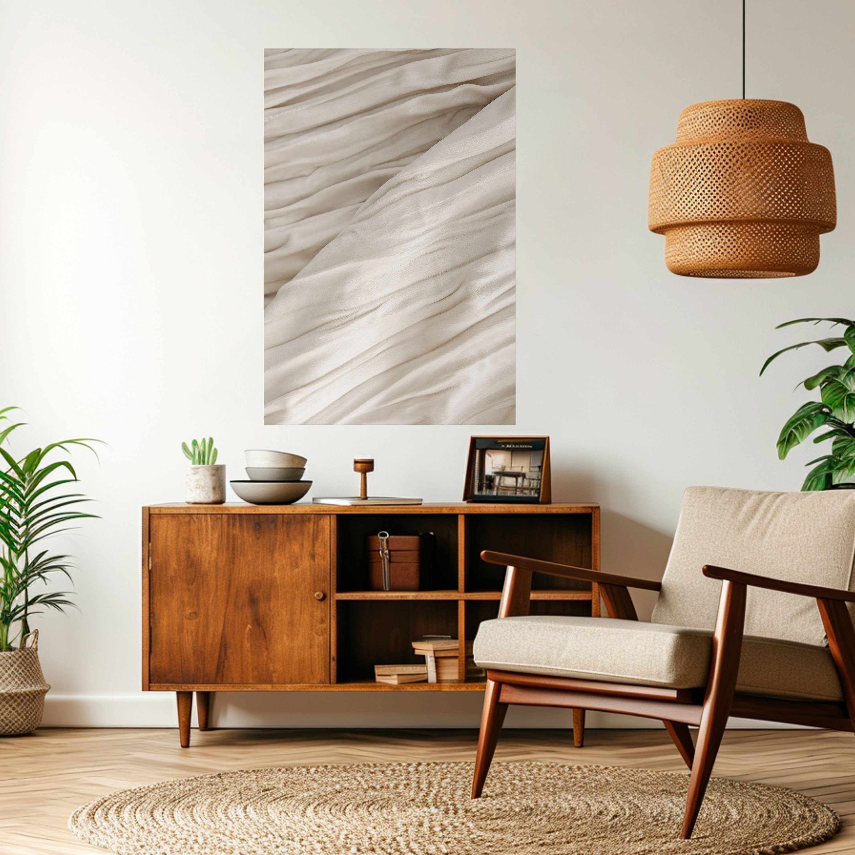 SERENE FOLDS Vertikales Poster zum Abziehen und Aufkleben