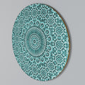MOROCCAN TURQUOISE Rundes Wandbild
