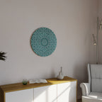 MOROCCAN TURQUOISE Round Wall Art