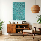 MOROCCAN TURQUOISE Selbstklebendes Poster - Hochformat