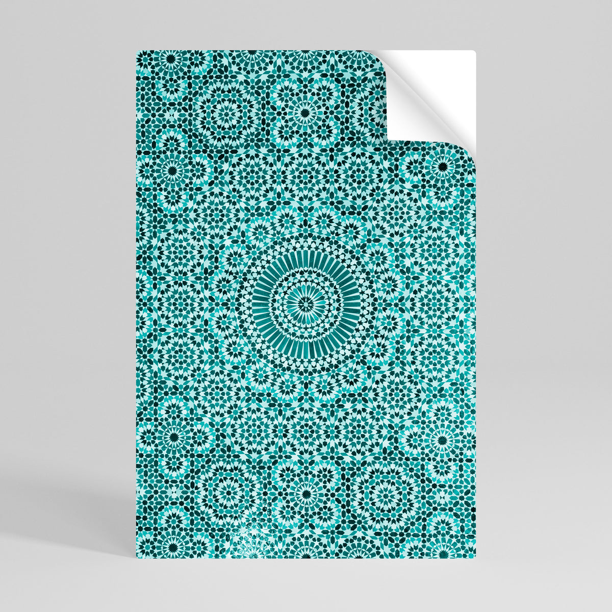 MOROCCAN TURQUOISE Selbstklebendes Poster - Hochformat