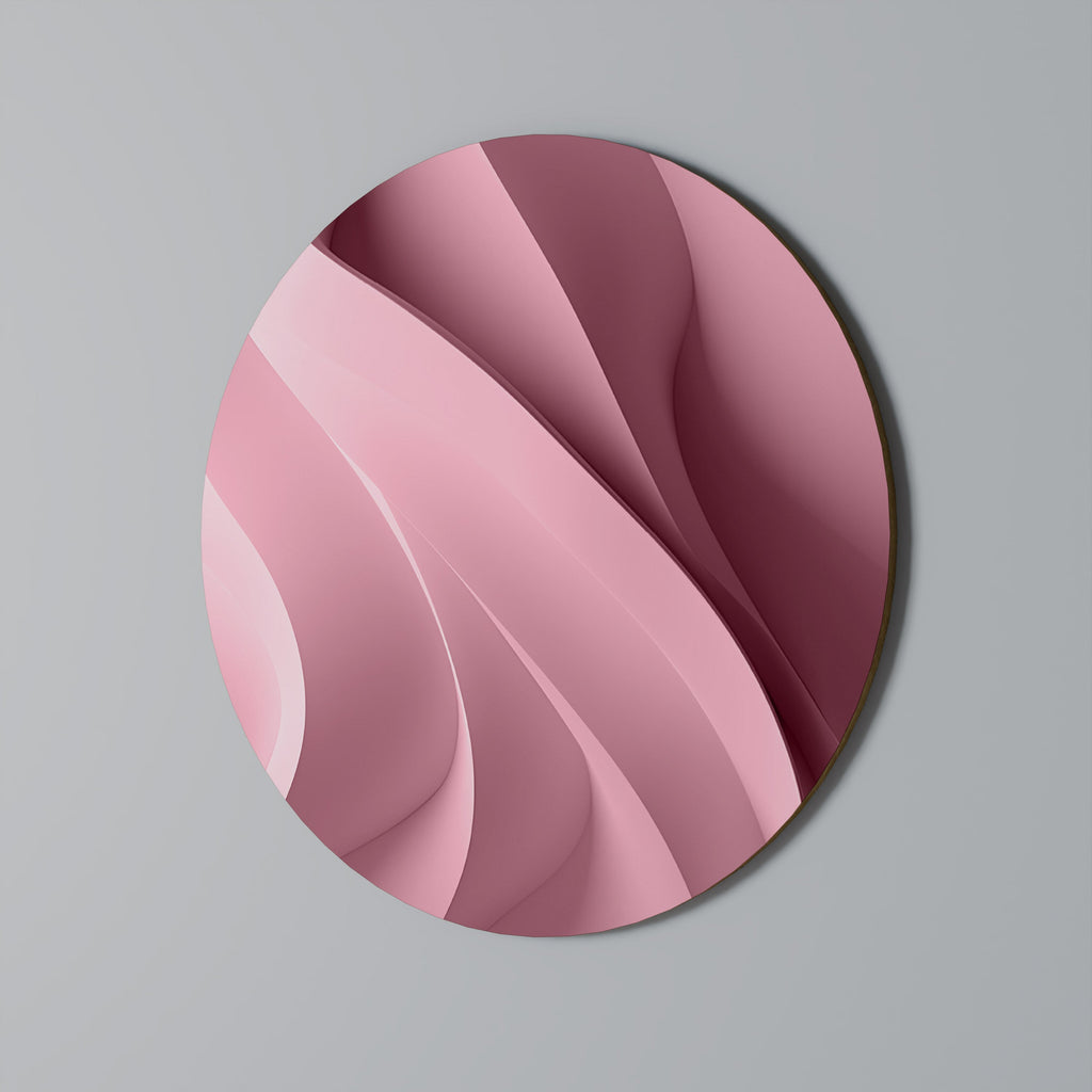 THINKING PINK Runde Wandkunst