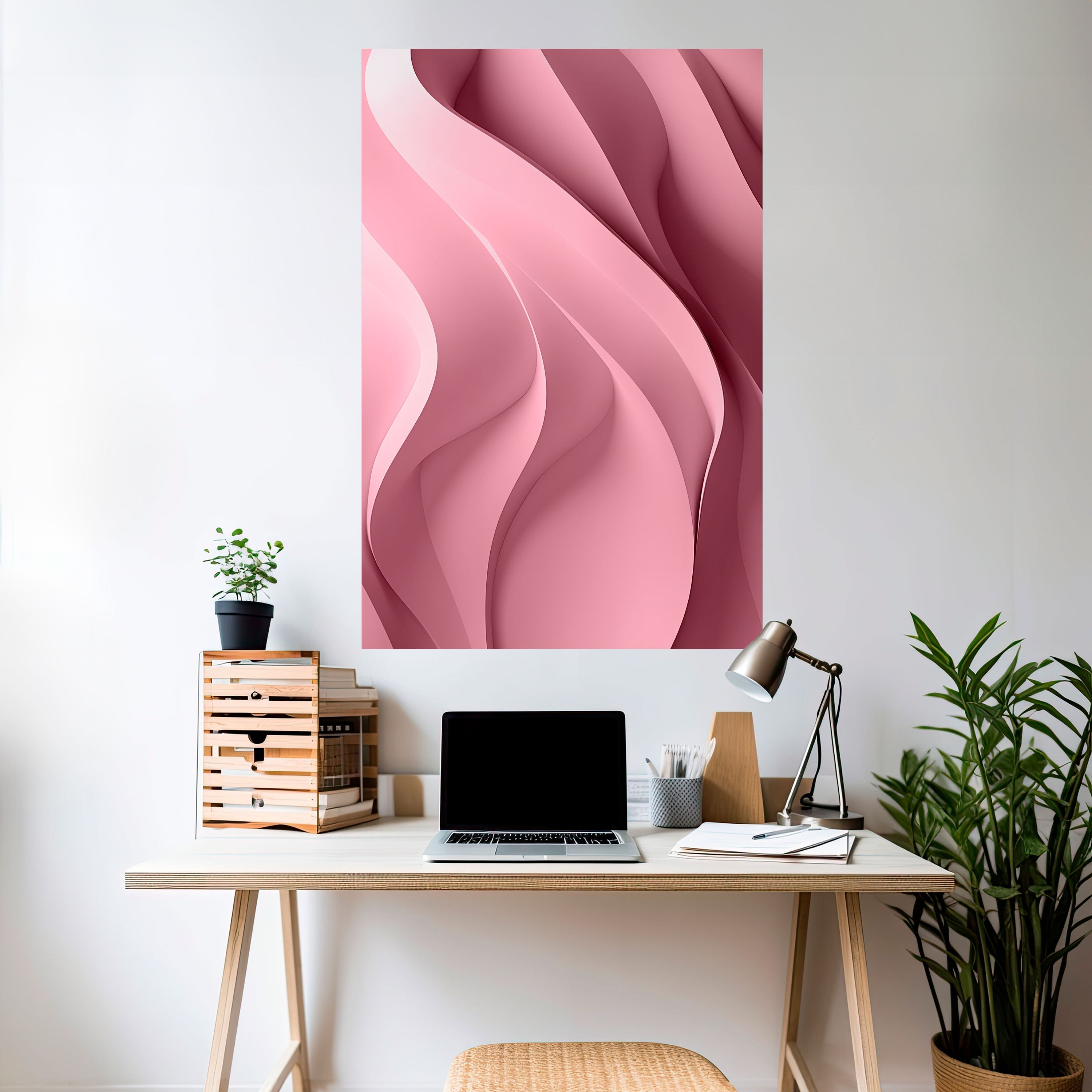 THINKING PINK Vertikales Poster zum Abziehen und Aufkleben