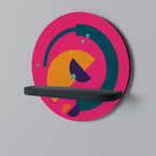 VIVID VISIONARY Rundes Kunstregal in Schwarz