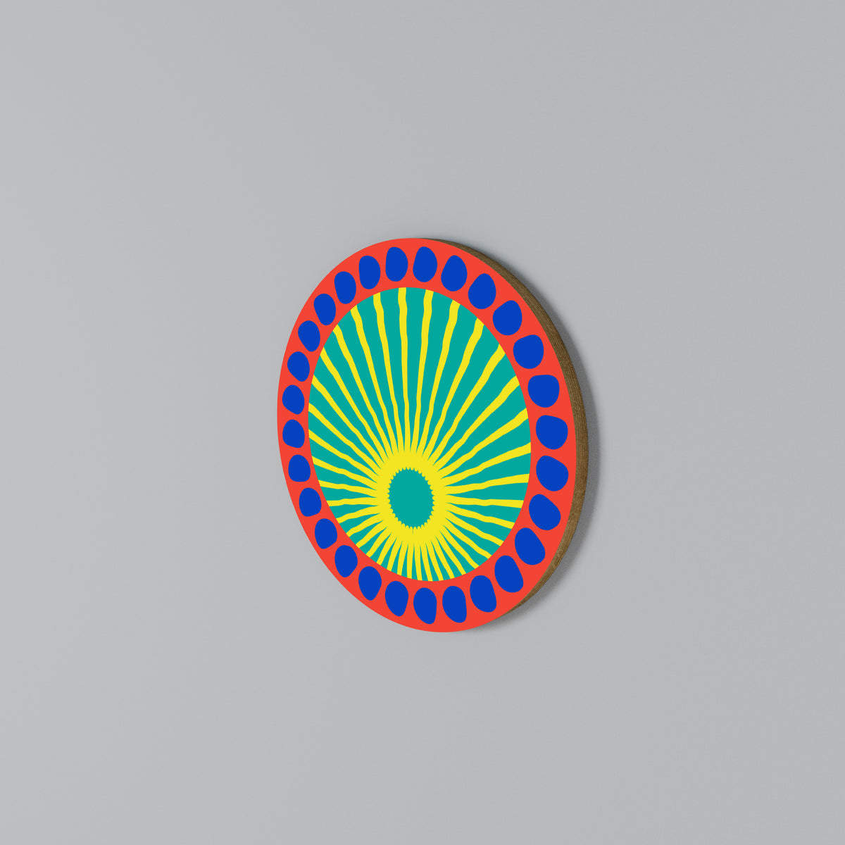 SHIMMER SPECTRUM Round Wall Art