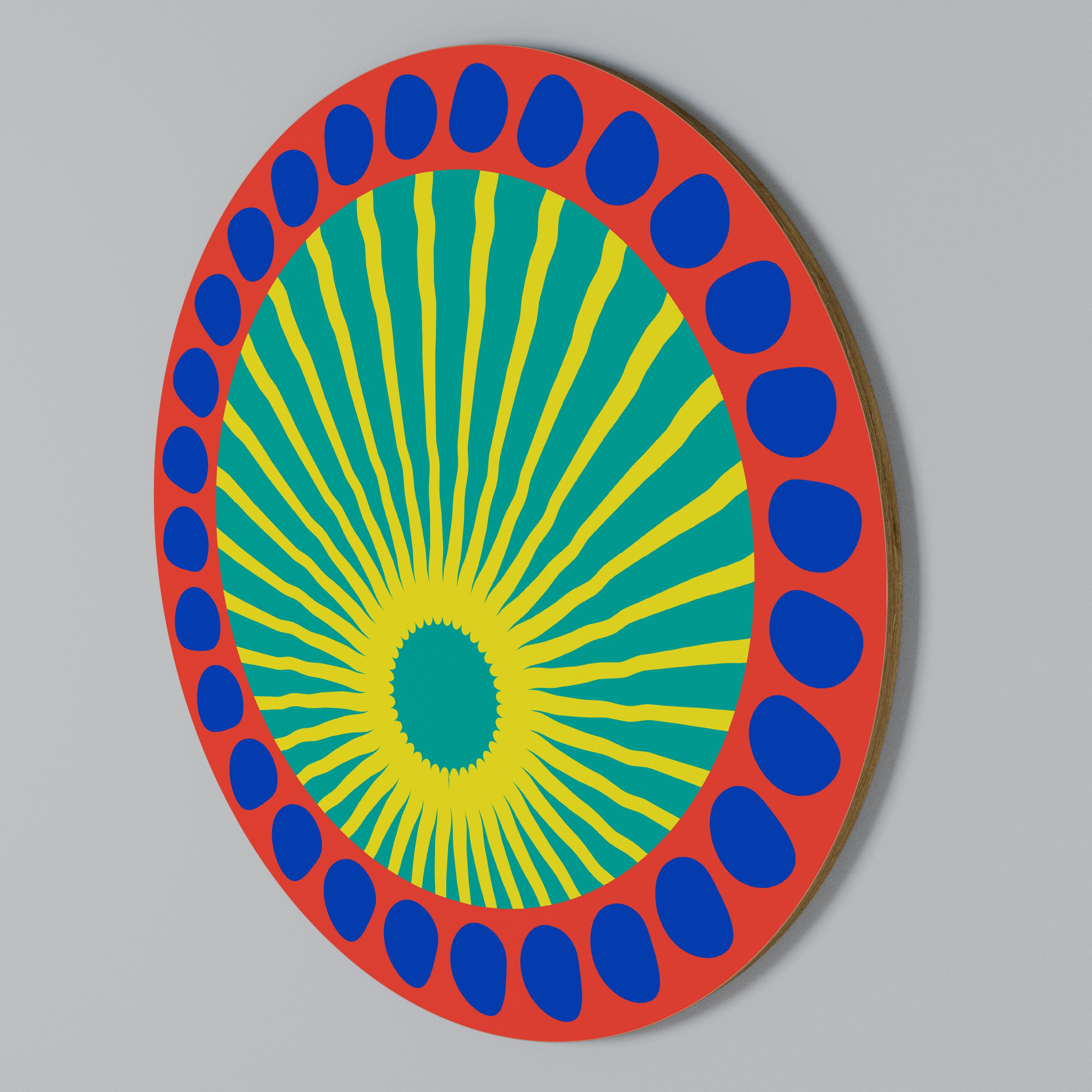 SHIMMER SPECTRUM Rundes Wandbild