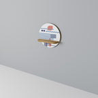 VIBRANT VERSE Rundes Kunstregal in Eiche-Optik