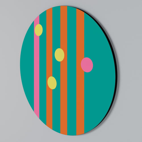 SOMEWHERE IN BETWEEN Round Wall Art