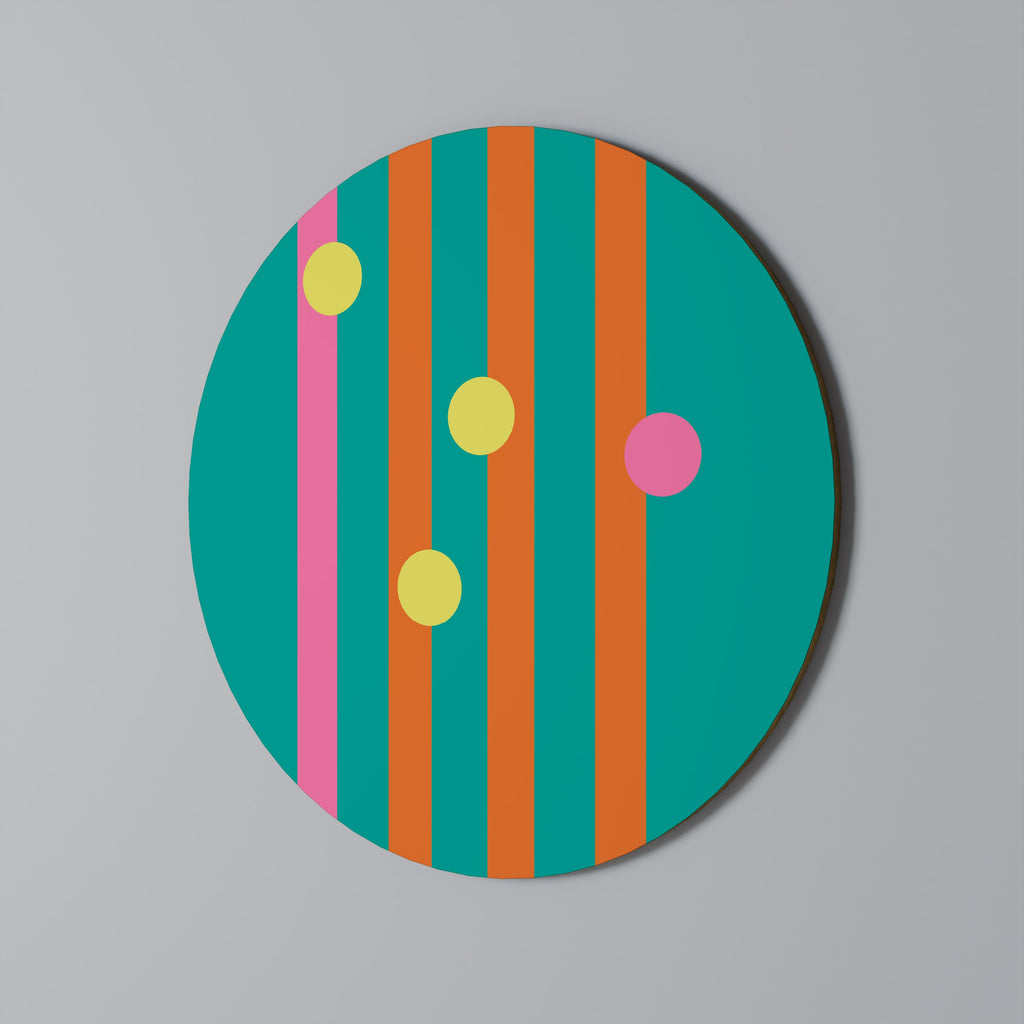 Irgendwo dazwischen, runde Wandkunst