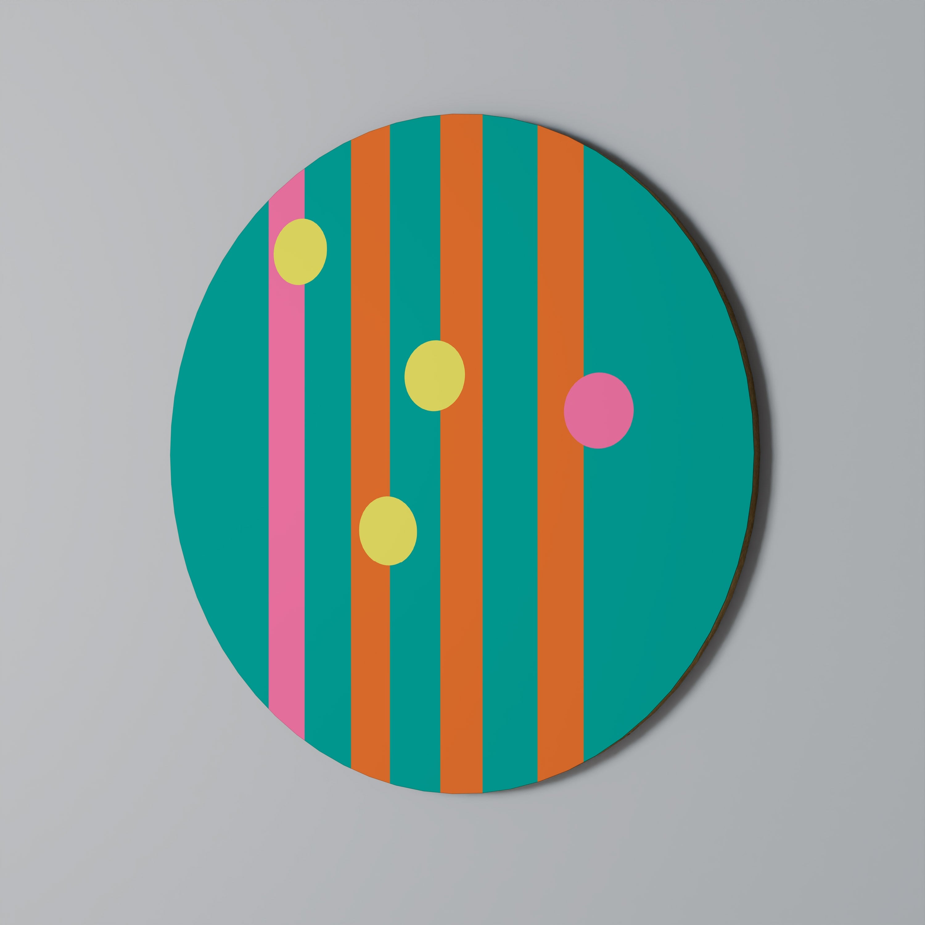 Irgendwo dazwischen, runde Wandkunst