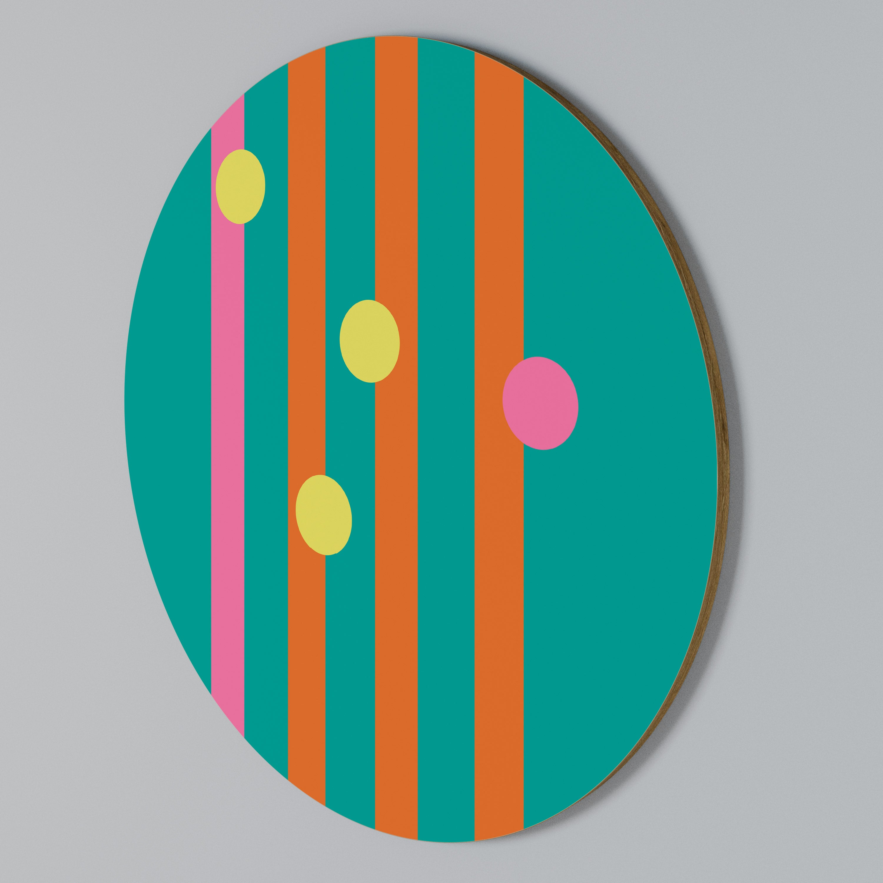 SOMEWHERE IN BETWEEN Rundes Wandbild