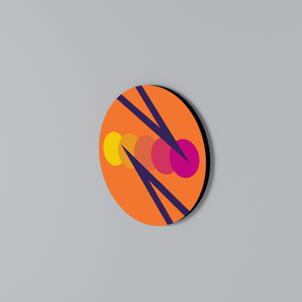 ON THE DOT BLADE Round Wall Art