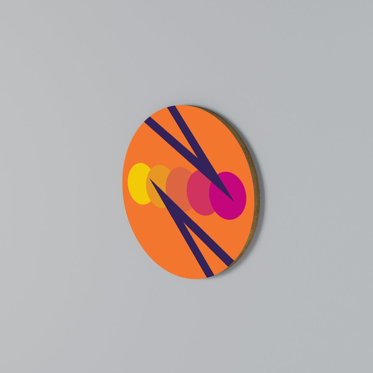 ON THE DOT BLADE Round Wall Art