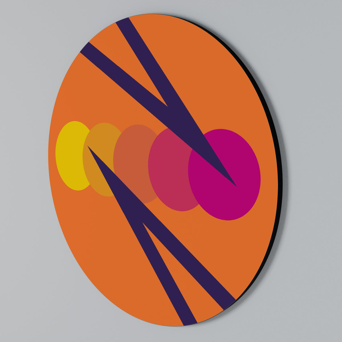 ON THE DOT BLADE Round Wall Art