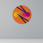 ON THE DOT BLADE Runde Wanddekoration Ø 69 cm