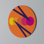 ON THE DOT BLADE Runde Wanddekoration Ø 69 cm