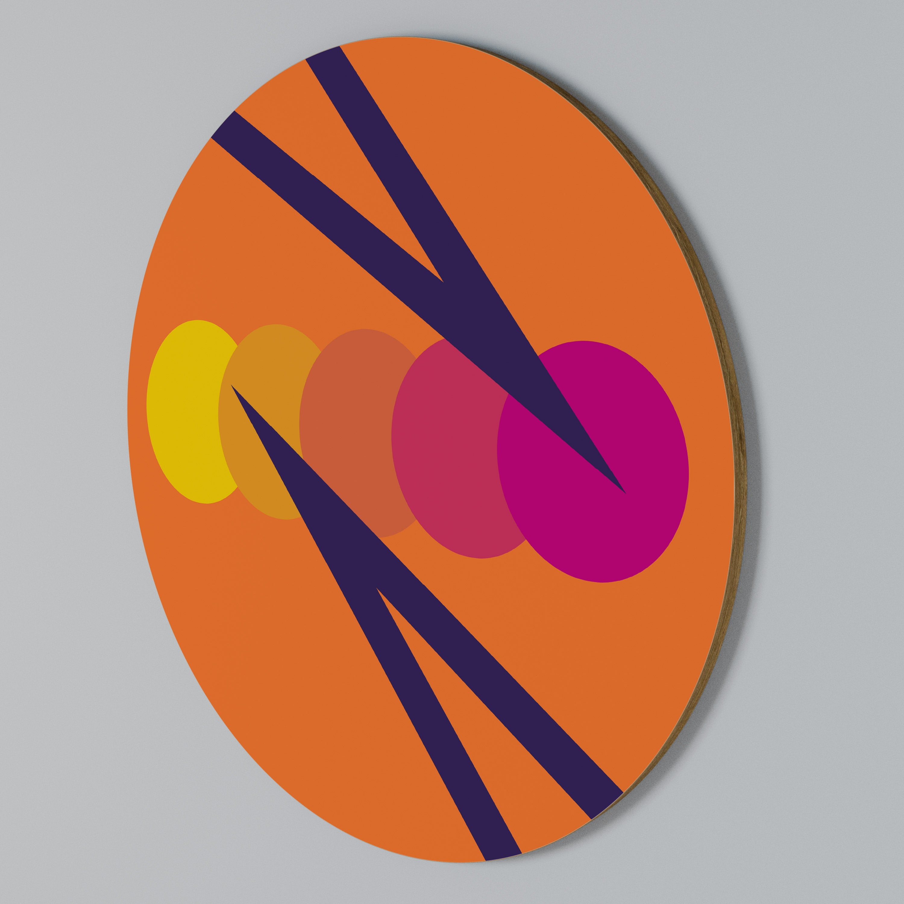 ON THE DOT BLADE Rundes Wandbild