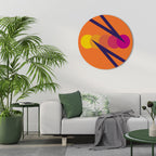 ON THE DOT BLADE Runde Wanddekoration Ø 69 cm