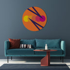 ON THE DOT BLADE Runde Wanddekoration Ø 69 cm