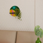 RADIANT RAY Rundes Kunstregal in Schwarz