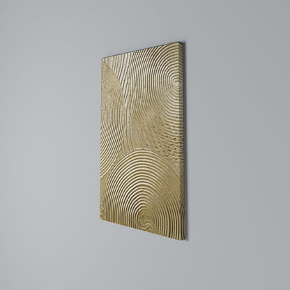 GOLDEN WAVES UNFOLD Vertical Canvas Print