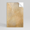 GOLDEN WAVES UNFOLD Selbstklebendes Poster - Hochformat