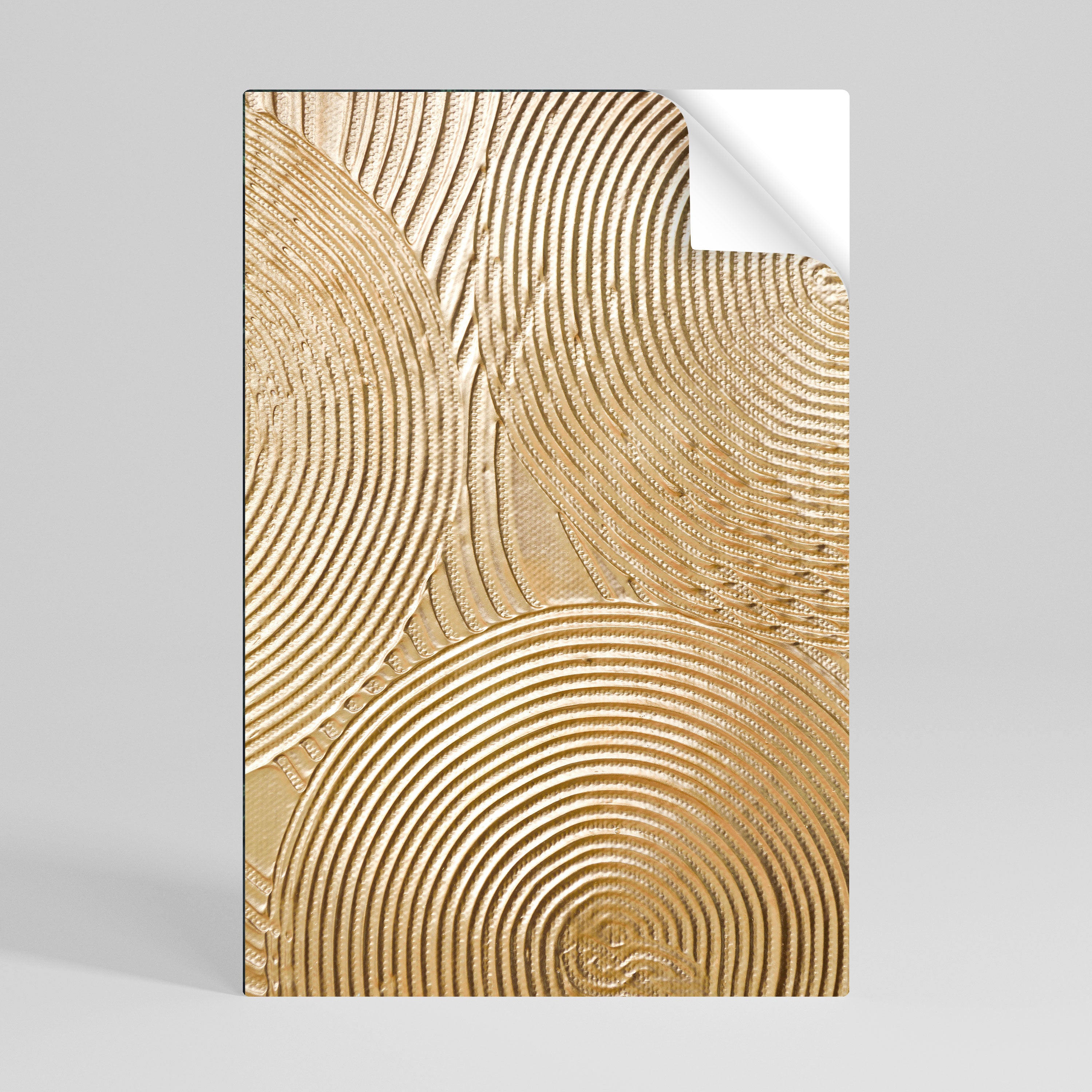 GOLDEN WAVES UNFOLD Selbstklebendes Poster - Hochformat