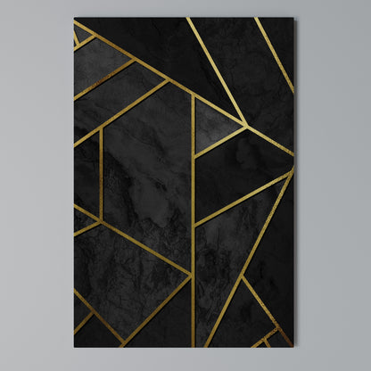 GLINTING GEOMETRIC DREAMS Vertical Canvas Print