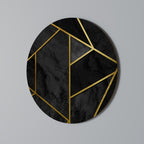 GLINTING GEOMETRIC DREAMS Runde Wanddekoration Ø 69 cm