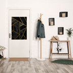 GLINTING GEOMETRIC DREAMS Selbstklebendes Poster - Hochformat