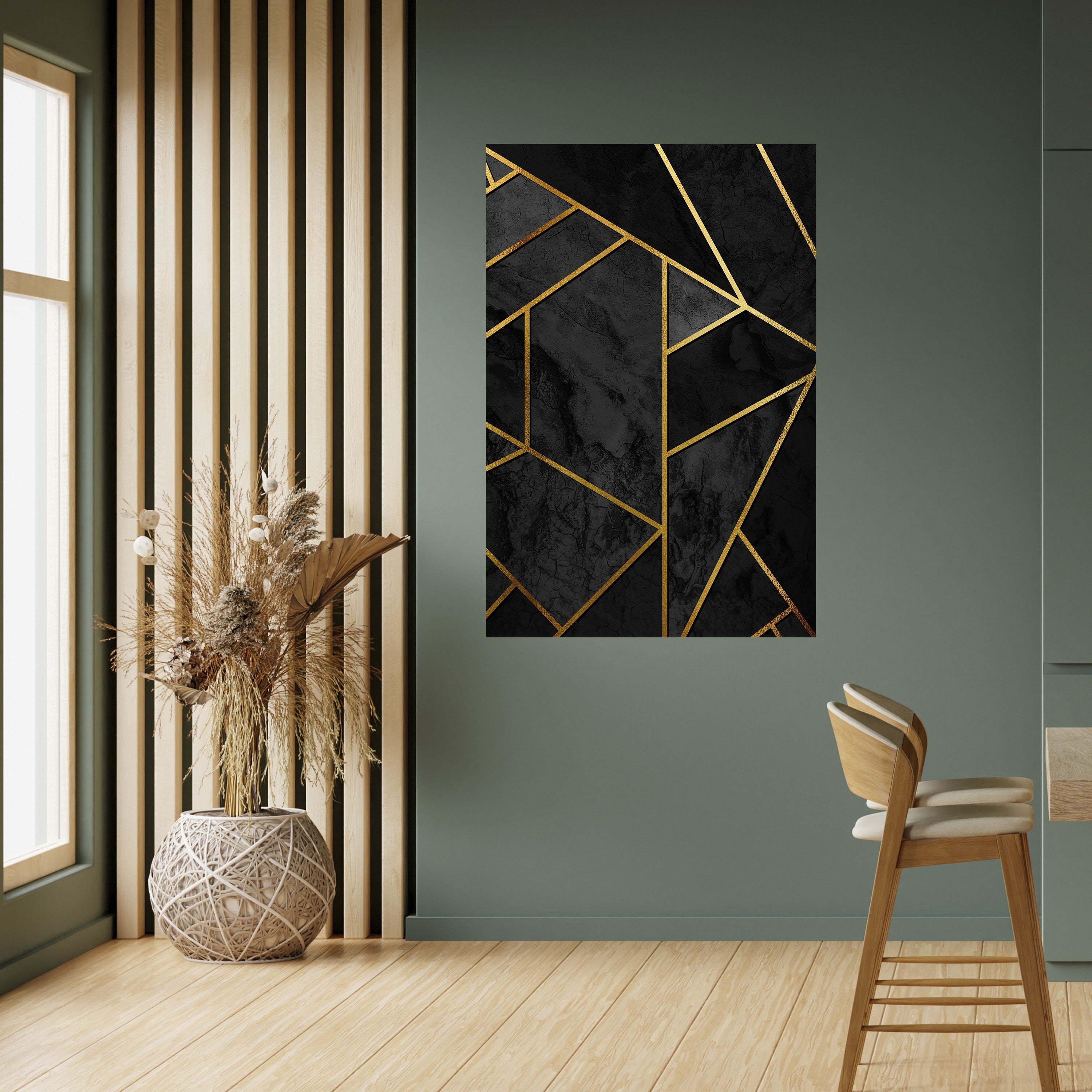 GLITZERNDE GEOMETRISCHE TRÄUME Vertikales Poster zum Abziehen und Aufkleben