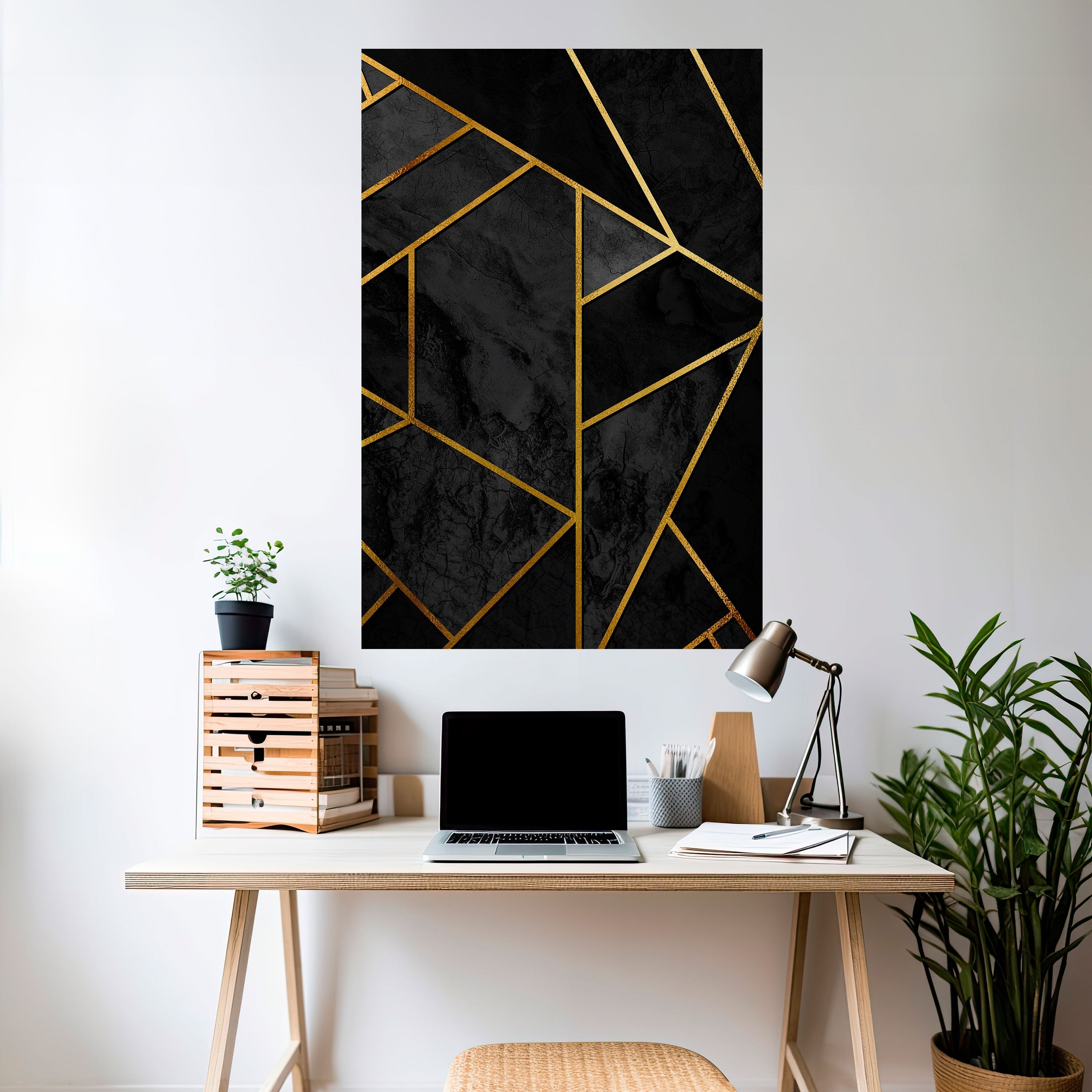 GLITZERNDE GEOMETRISCHE TRÄUME Vertikales Poster zum Abziehen und Aufkleben