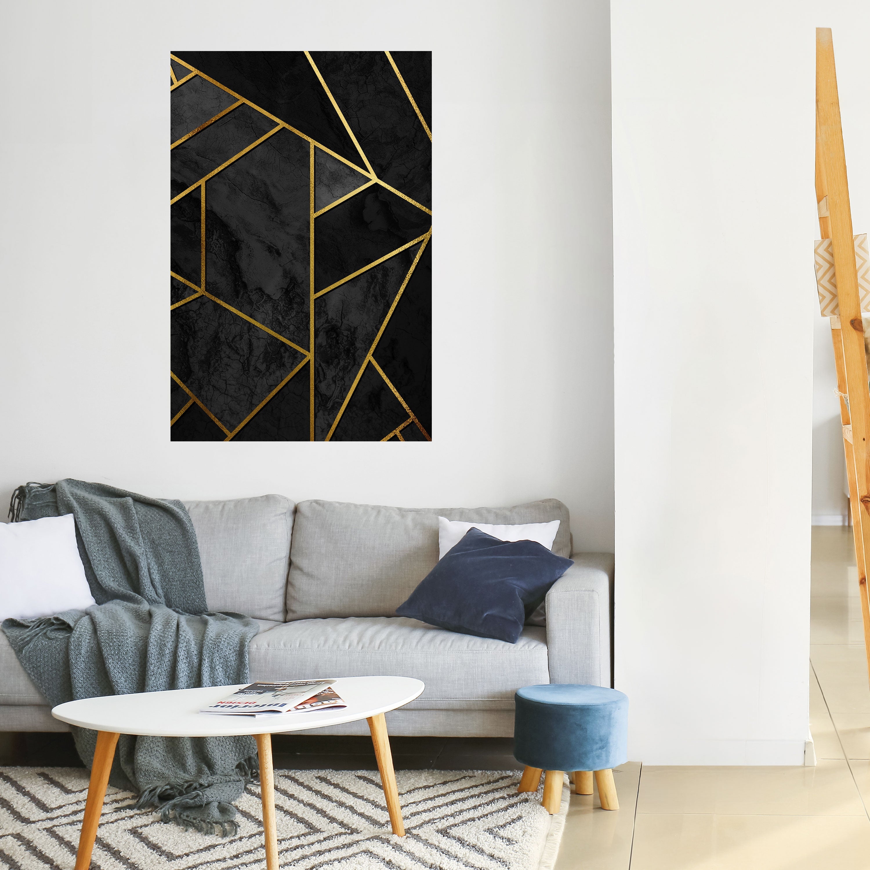 GLITZERNDE GEOMETRISCHE TRÄUME Vertikales Poster zum Abziehen und Aufkleben