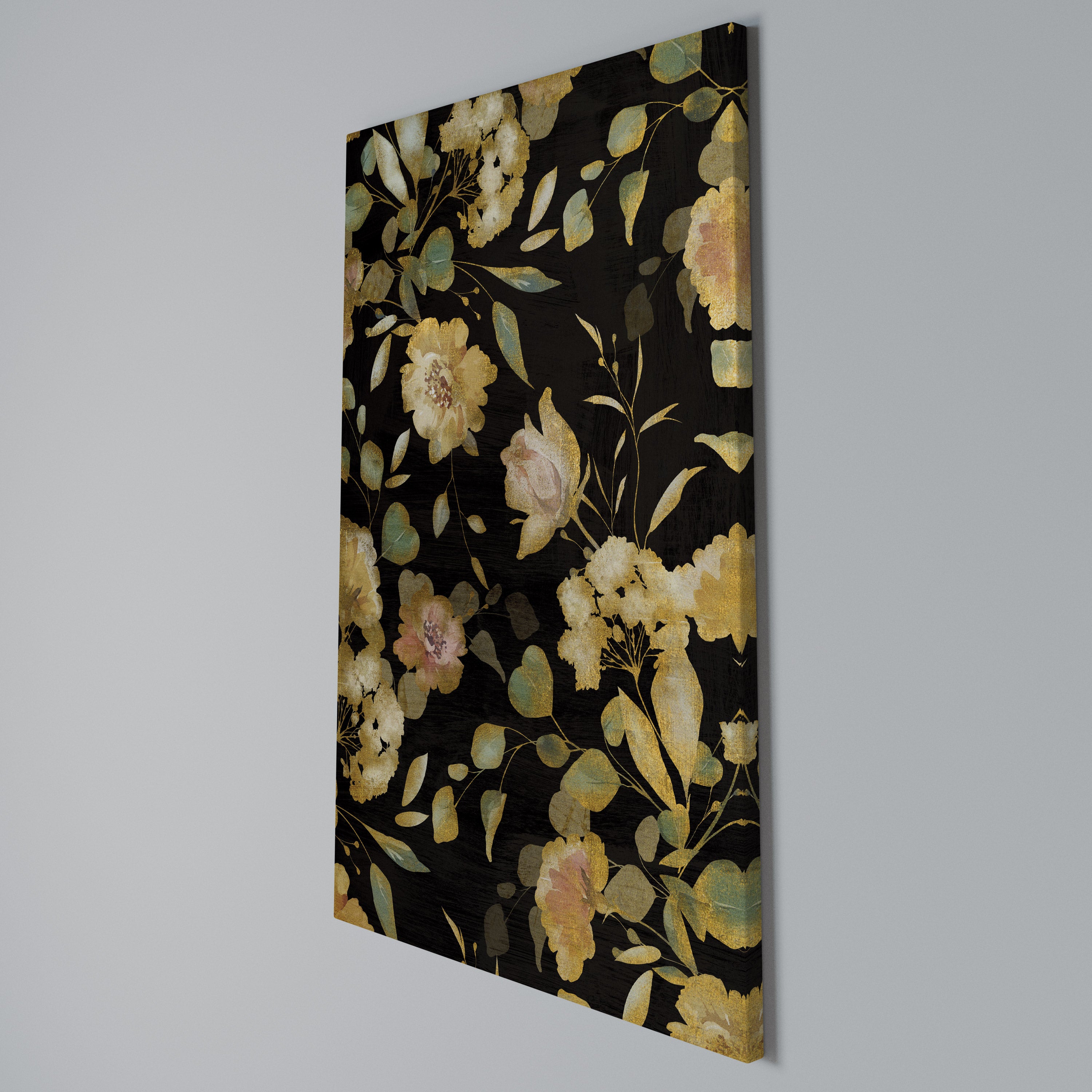 MODEST FLORAL Vertical Canvas Print