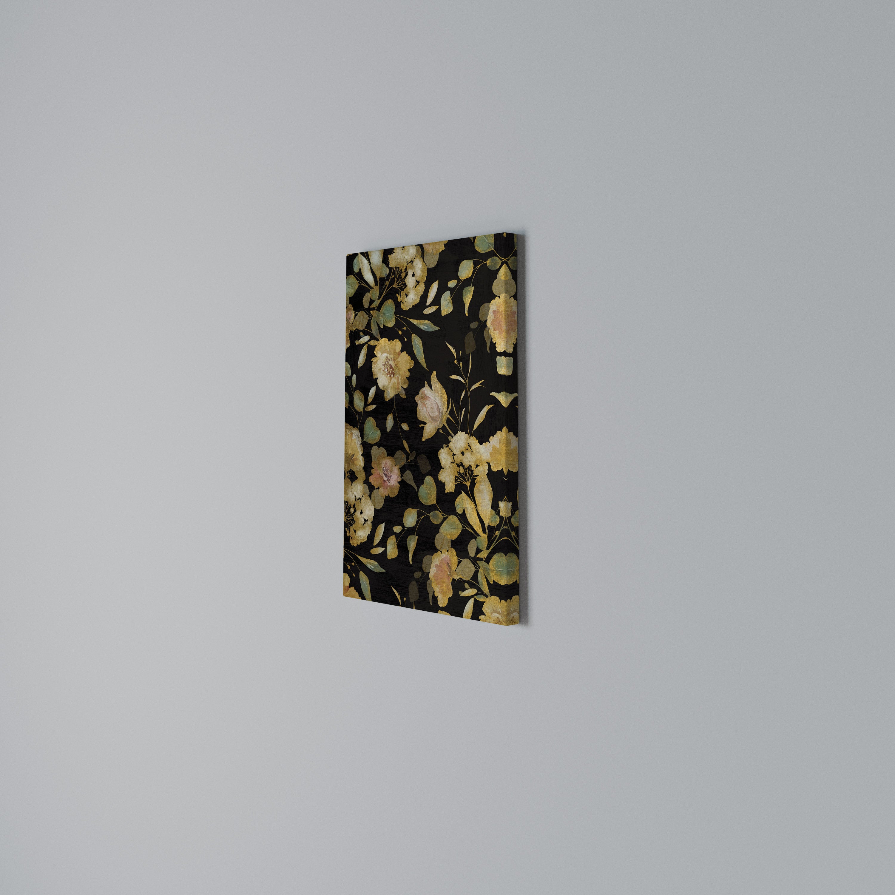 MODEST FLORAL Vertical Canvas Print