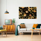 MODEST FLORAL Selbstklebendes Horizontal-Poster